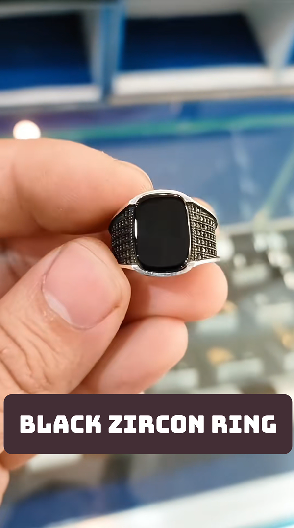 Black Zircon RIng